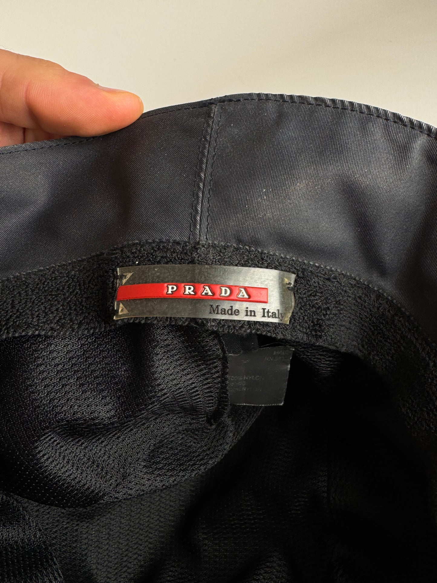 Vintage Prada Bucket Hat Grey L