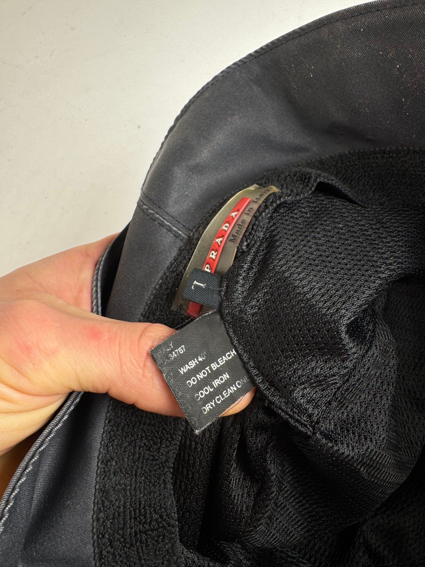 Vintage Prada Bucket Hat Grey L