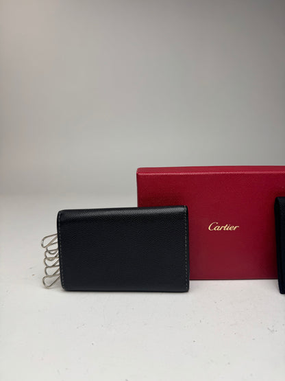 Vintage Cartier Leather Card Holder black