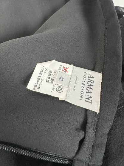 Vintage Armani Chiffon Skirt Black M