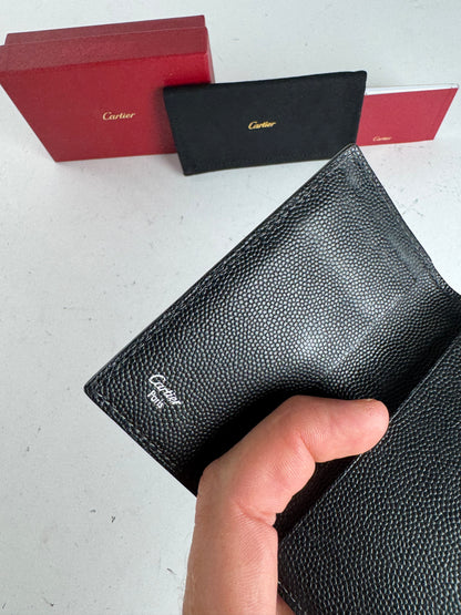 Vintage Cartier Leather Card Holder black
