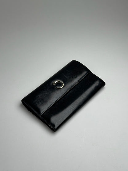 Vintage Cartier Panthere Leather Wallet Black