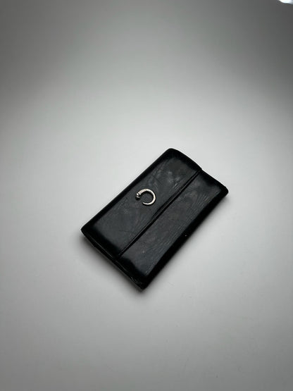 Vintage Cartier Panthere Leather Wallet Black