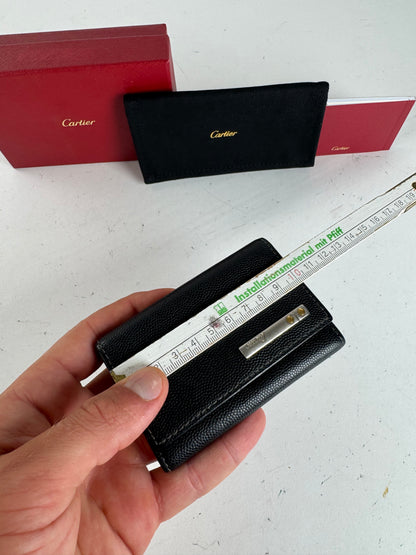 Vintage Cartier Leather Card Holder black