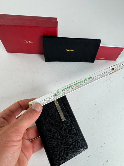 Vintage Cartier Leather Card Holder black