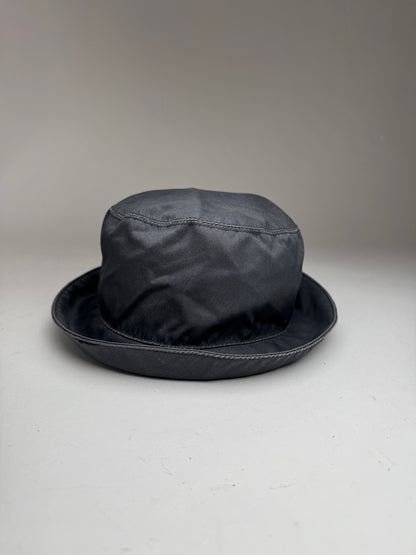 Vintage Prada Bucket Hat Grey L