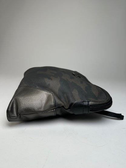 Vintage Vivienne Westwood Camouflage Leather Clutch / Belt Bah Khaki / Grey / Black