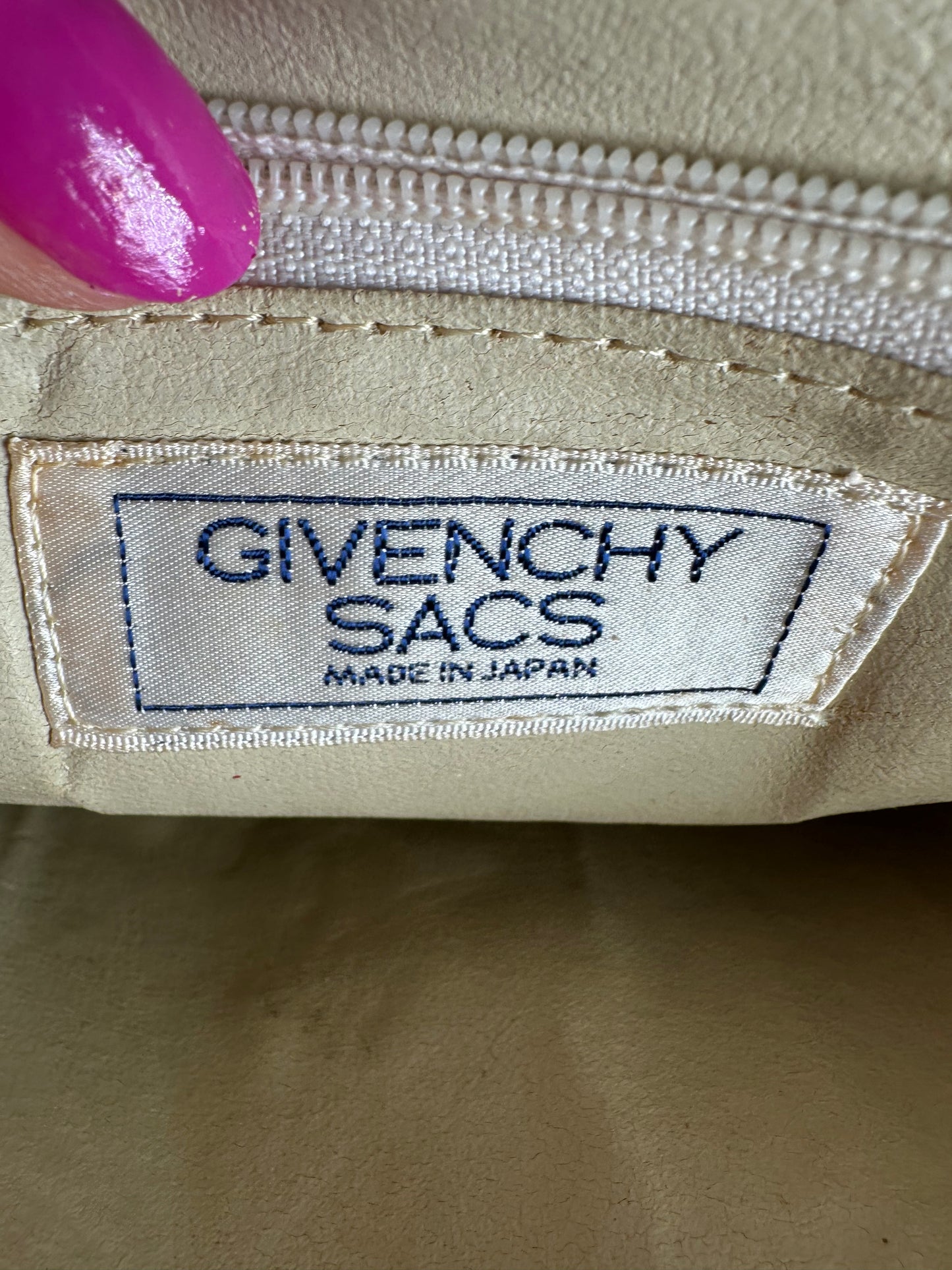 Vintage Givenchy Multiway Leather Bag White