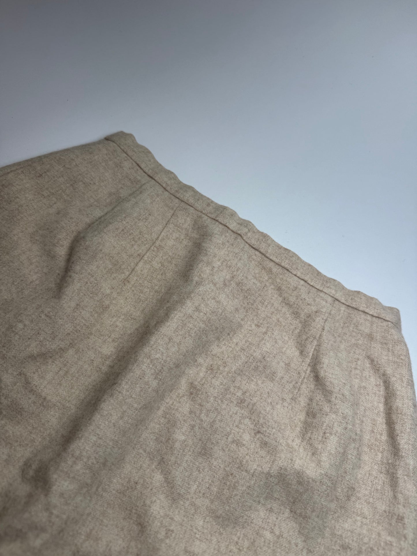 Vintage Dior Wool Skirt Beige M