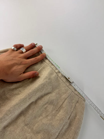Vintage Dior Wool Skirt Beige M