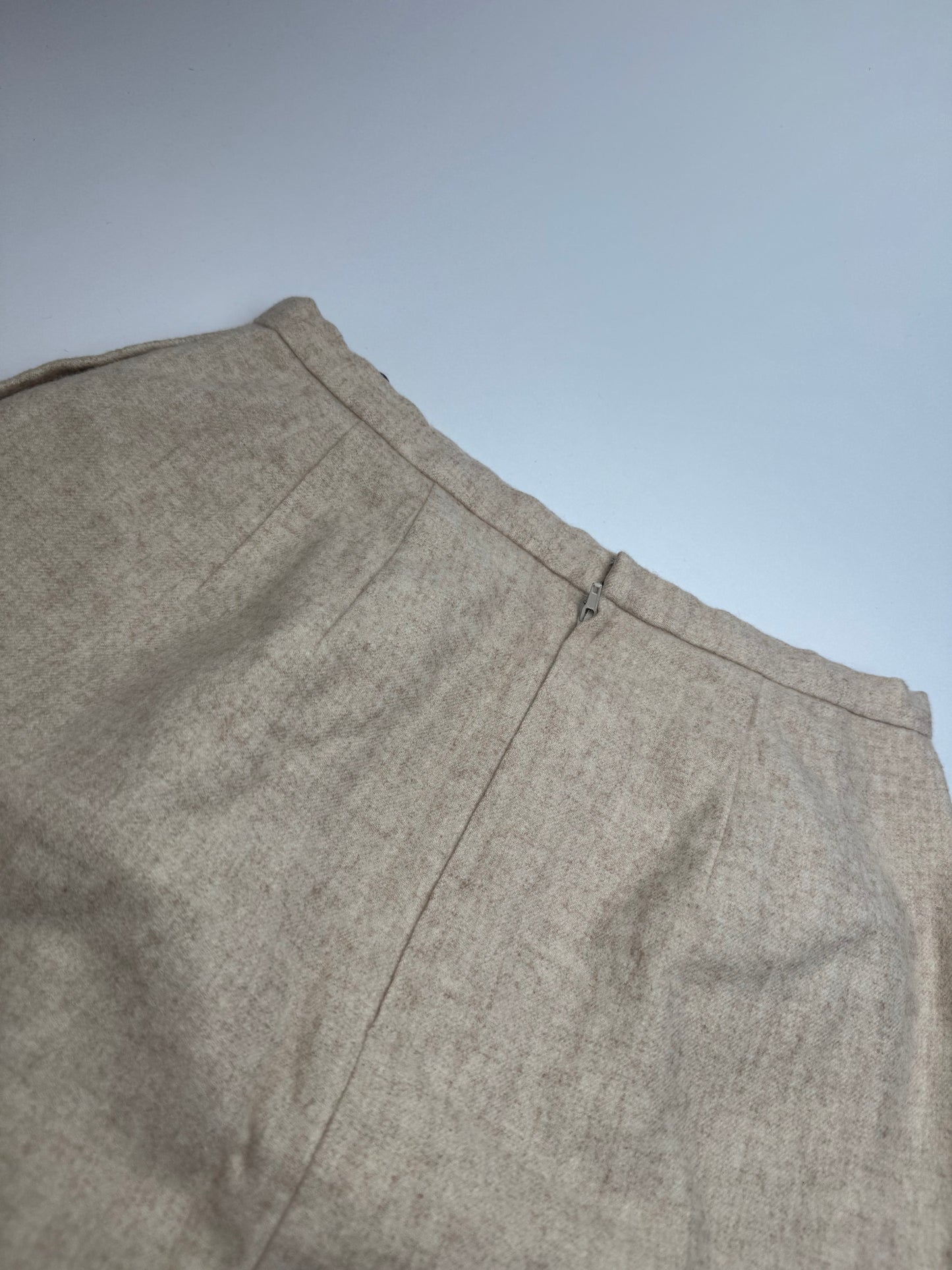 Vintage Dior Wool Skirt Beige M