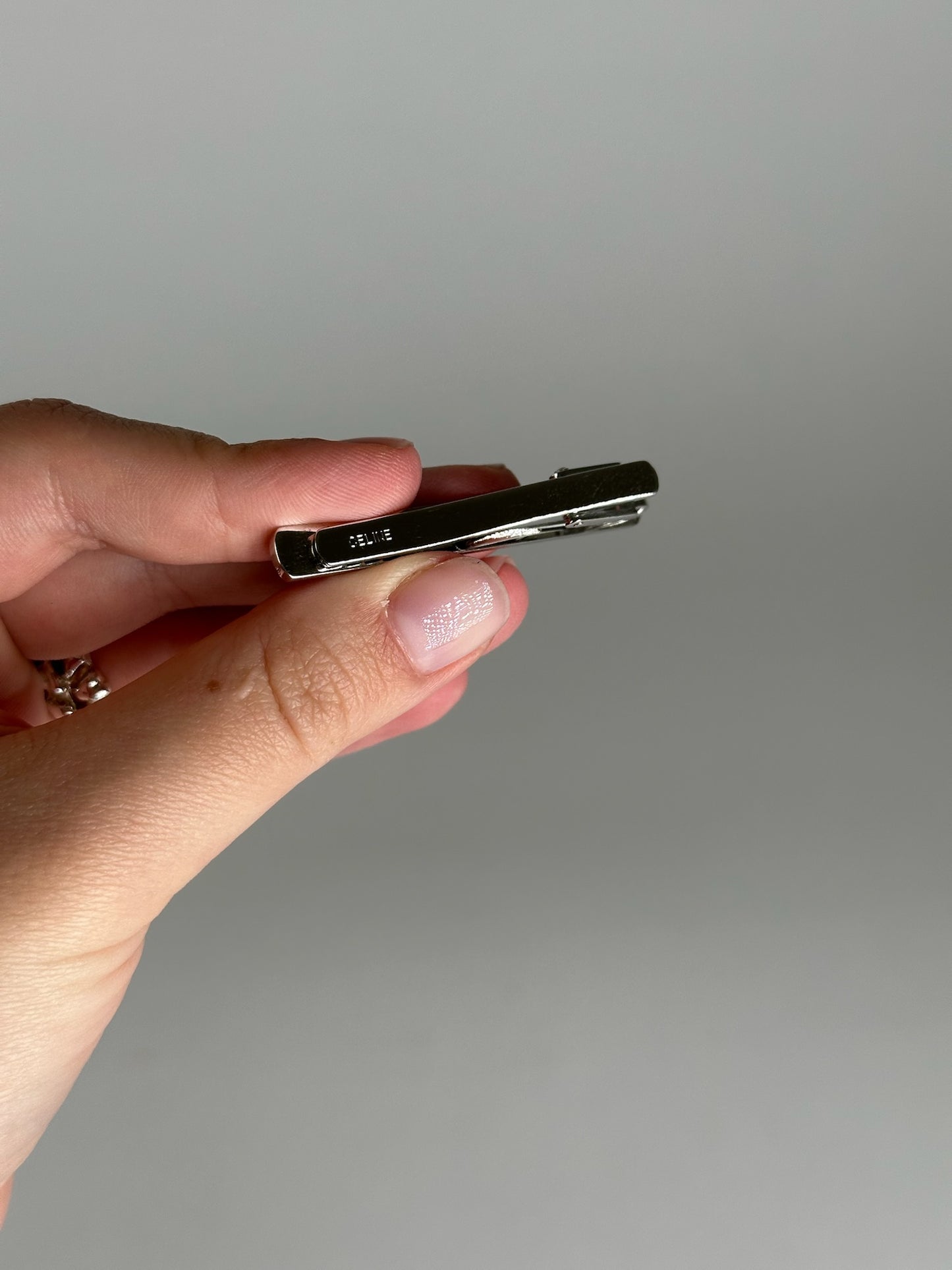 Vintage Celine Paris Tie/money Clamp Silver