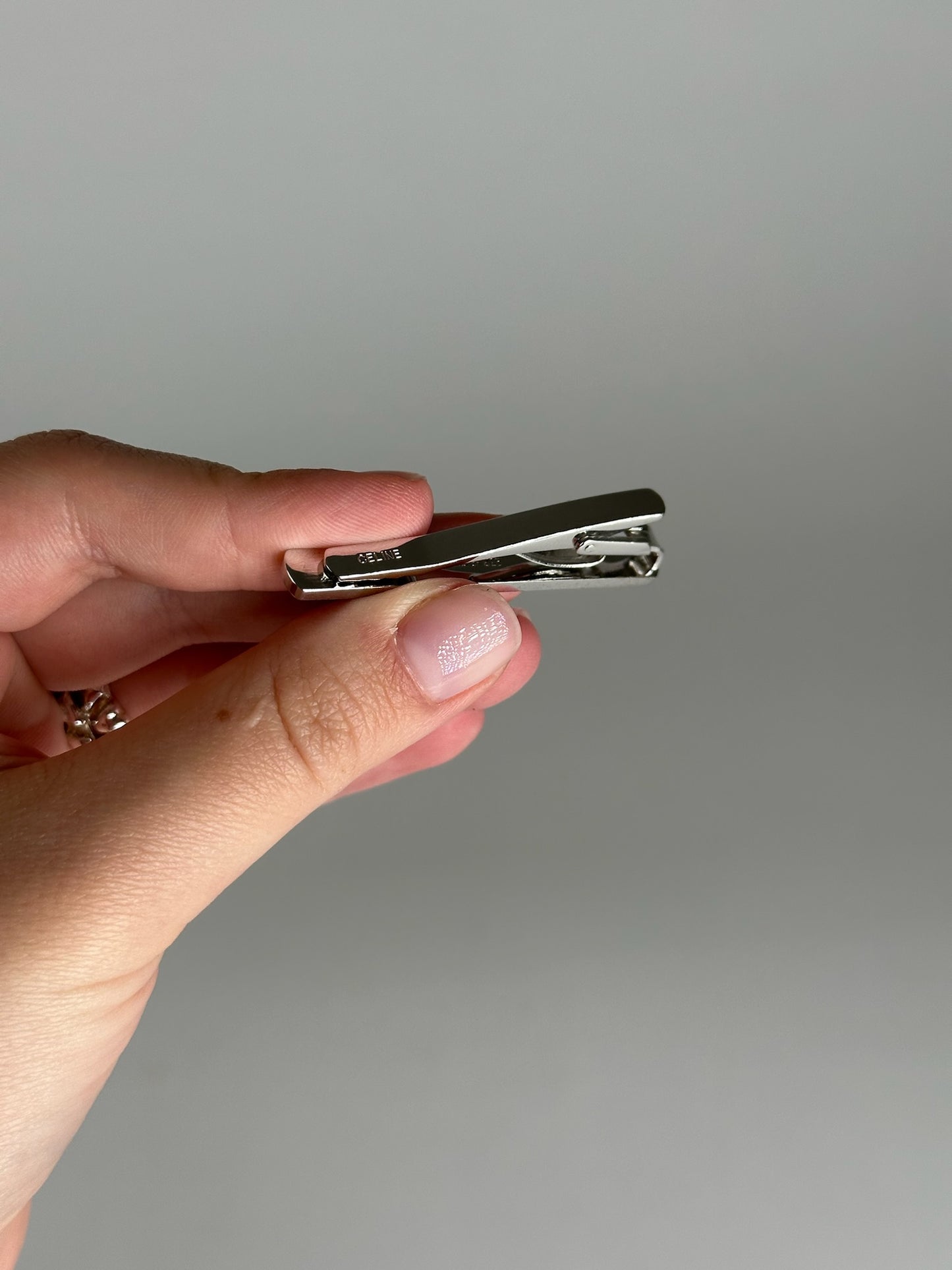 Vintage Celine Paris Tie/money Clamp Silver
