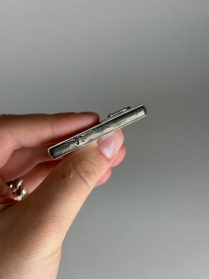 Vintage Celine Paris Tie/money Clamp Silver