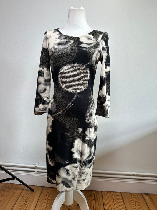 Vintage Roberto Cavalli Long Sleeve Dress Abstract Print c. 2014 L