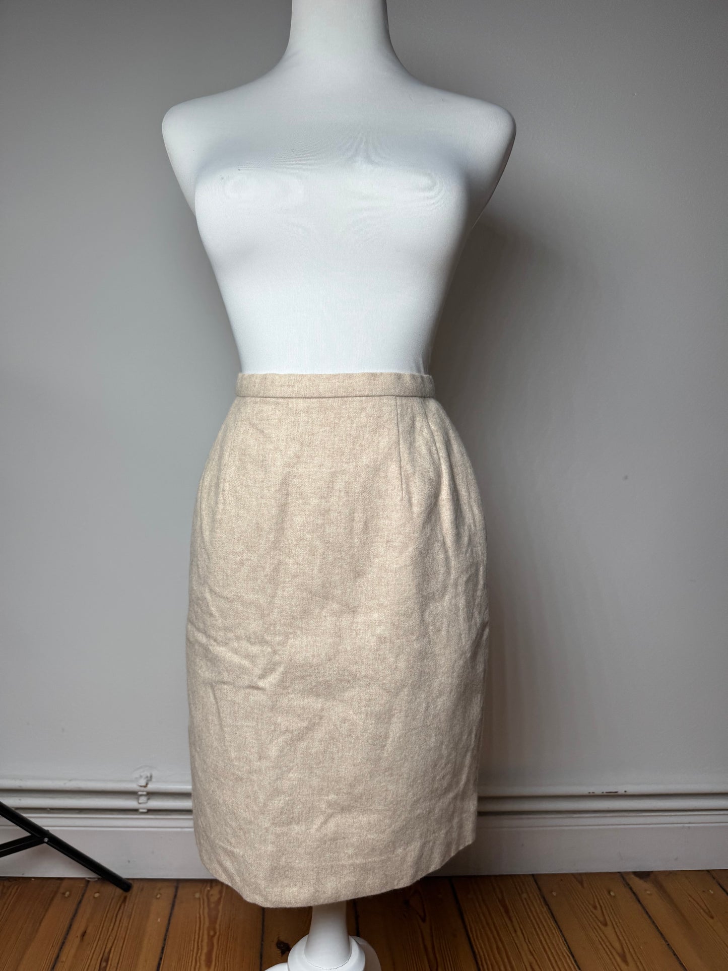 Vintage Dior Wool Skirt Beige M