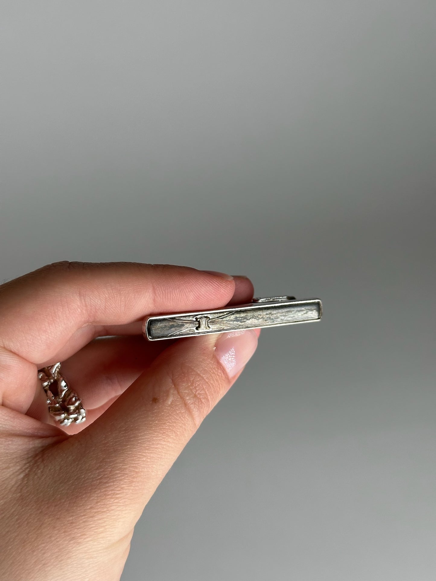 Vintage Celine Paris Tie/money Clamp Silver