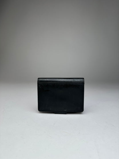 Vintage Yves Saint Laurent Patent Leather Card Holder / Wallet Black