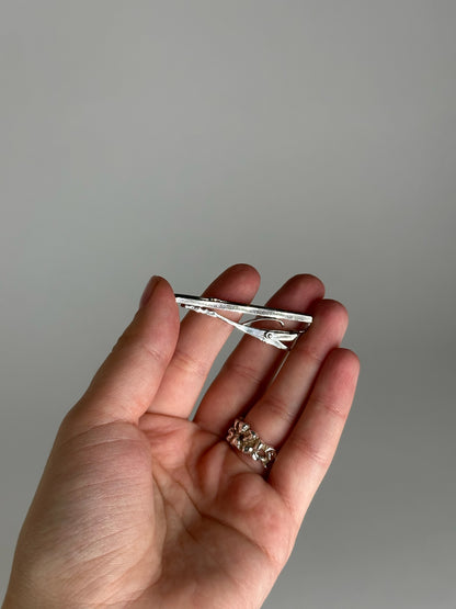 Vintage Celine Paris Tie/money Clamp Silver