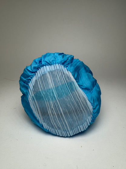 Sac plissé vintage Issey Miyake bleu