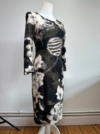 Vintage Roberto Cavalli Long Sleeve Dress Abstract Print c. 2014 L