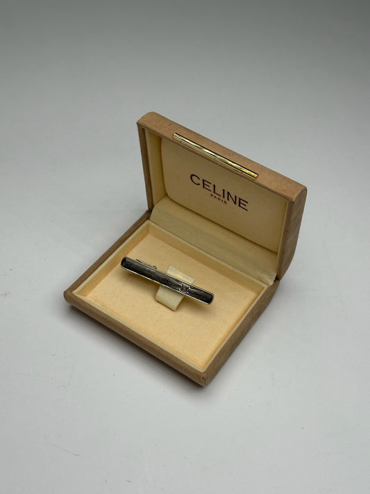 Vintage Celine Paris Tie/money Clamp Silver