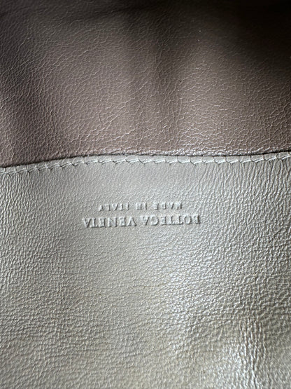 Vintage Bottega Veneta Intrecciato Leather Wallet Beige
