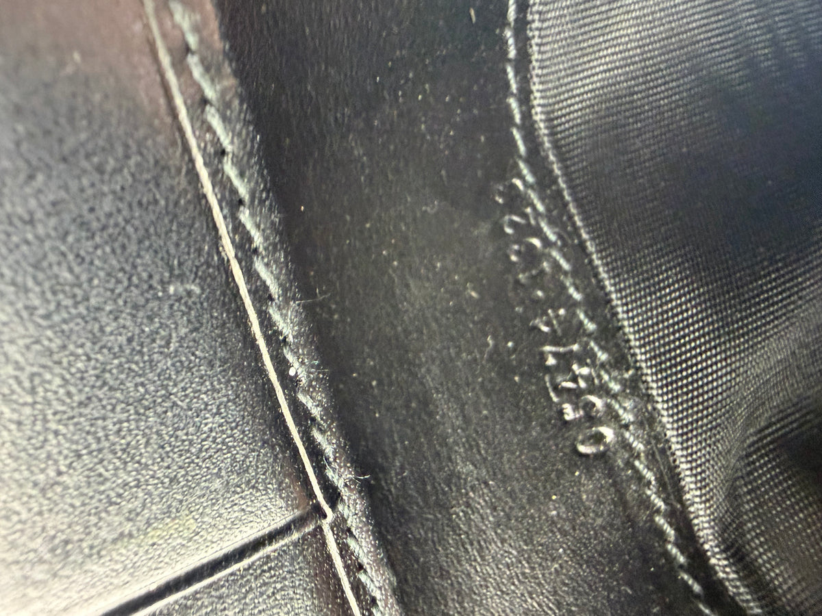 Vintage Gucci GG Canvas Bifold Wallet c. 2000s Black Silver