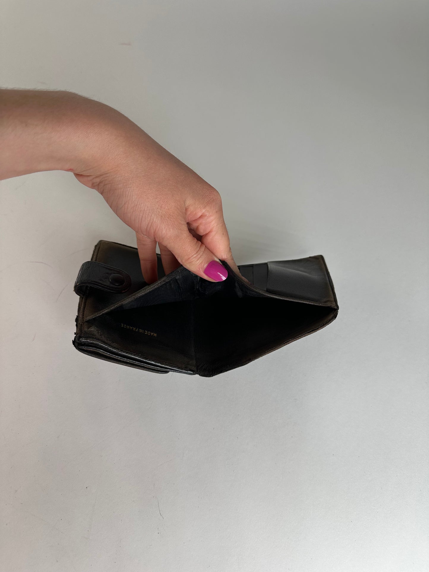 Vintage Chanel CC Leather Wallet Black