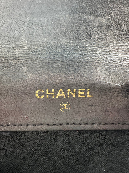 Vintage Chanel CC Leather Wallet Black