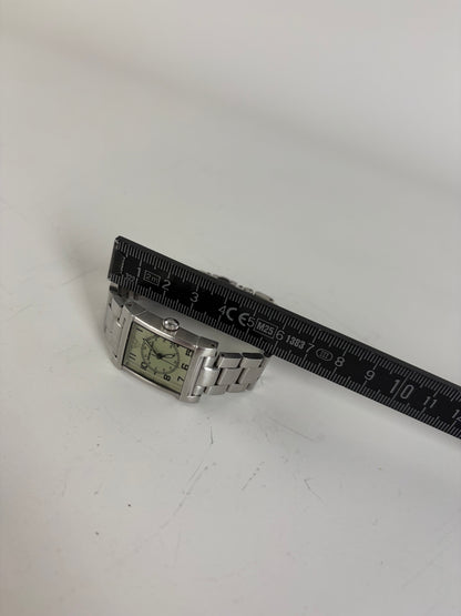 Vintage Giorgi Stainless Steel Eagle Emblem Watch Green Silver