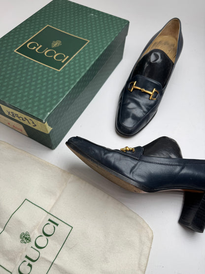 Vintage Gucci Horsebit Patent Leather Pumps 36,5