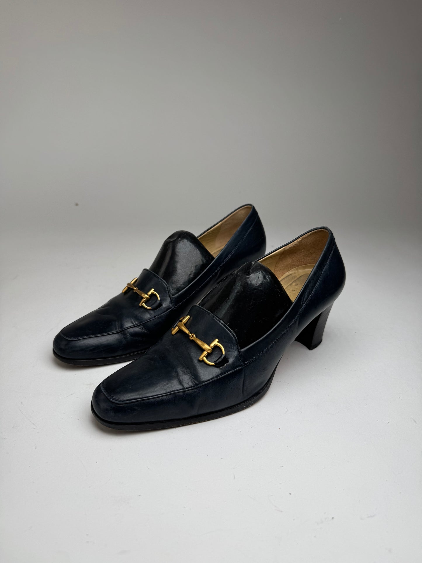 Vintage Gucci Horsebit Patent Leather Pumps 36,5