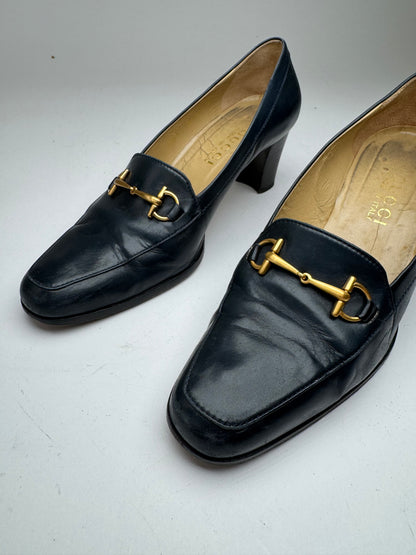 Vintage Gucci Horsebit Patent Leather Pumps 36,5