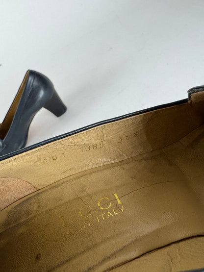 Vintage Gucci Horsebit Patent Leather Pumps 36,5