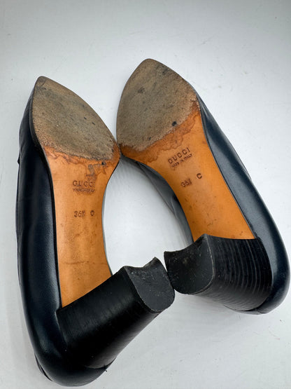 Vintage Gucci Horsebit Patent Leather Pumps 36,5