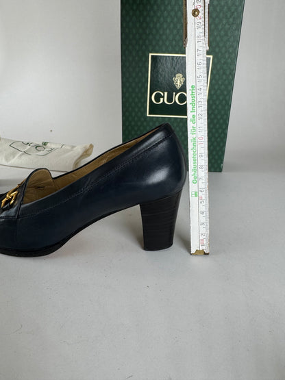 Vintage Gucci Horsebit Patent Leather Pumps 36,5