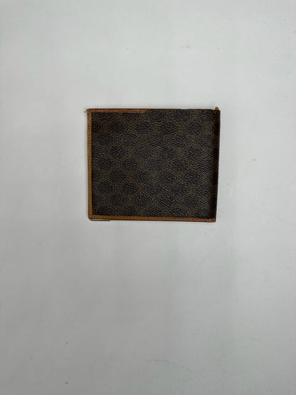 Vintage Celine Monogram leather Card Holder / Flapable Wallet