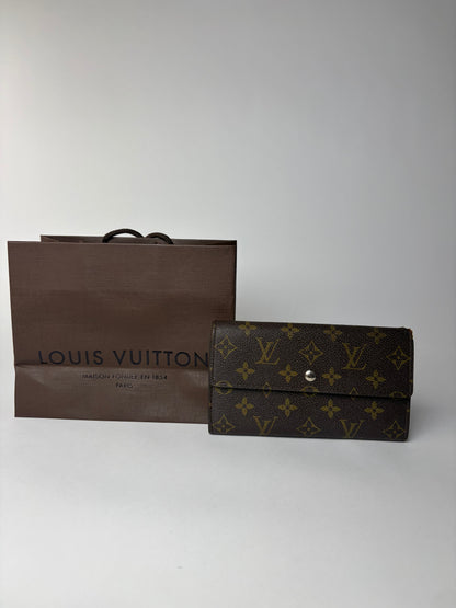 Vintage Louis Vuitton Monogram Canvas Sarah Wallet 2010 Brown