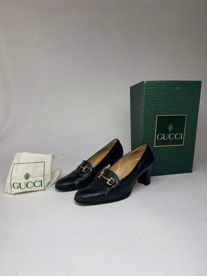 Vintage Gucci Horsebit Patent Leather Pumps 36,5