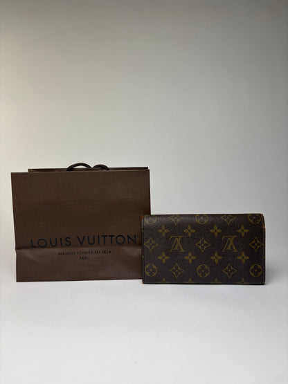 Vintage Louis Vuitton Monogram Canvas Sarah Wallet 2010 Brown