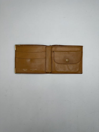 Vintage Celine Monogram leather Card Holder / Flapable Wallet