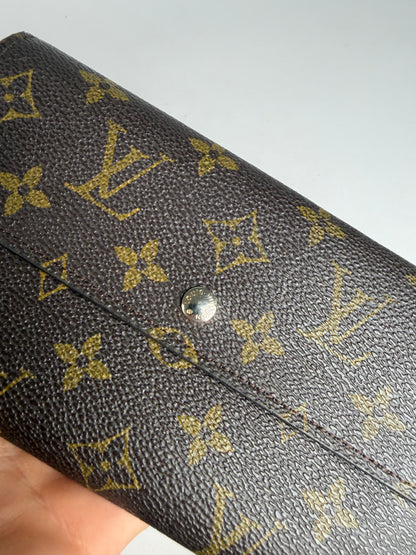 Vintage Louis Vuitton Monogram Canvas Sarah Wallet 2010 Brown