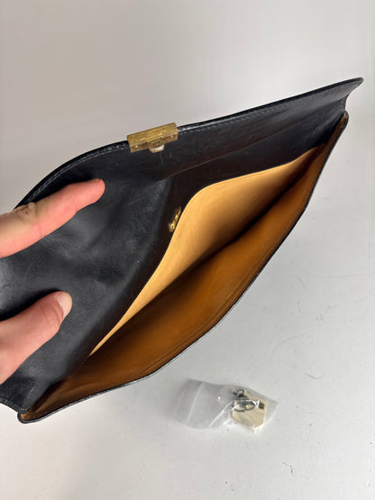 Vintage Gucci Leather Clutch Black