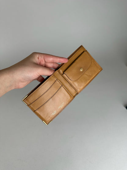 Vintage Celine Monogram leather Card Holder / Flapable Wallet