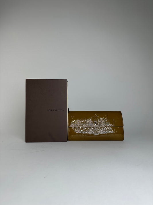 Vintage Louis Vuitton Vernis Leather Wallet Mustard Yellow
