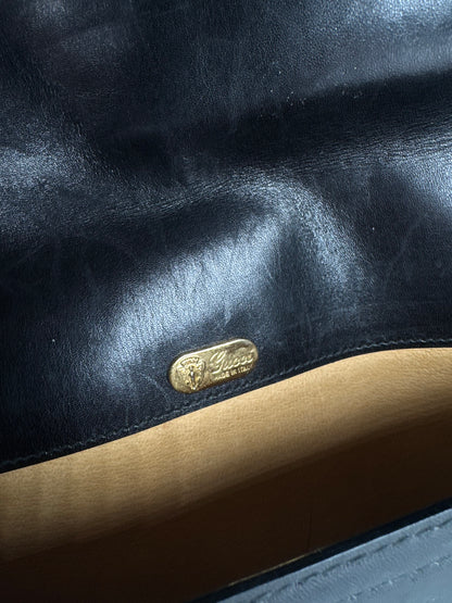 Vintage Gucci Leather Clutch Black