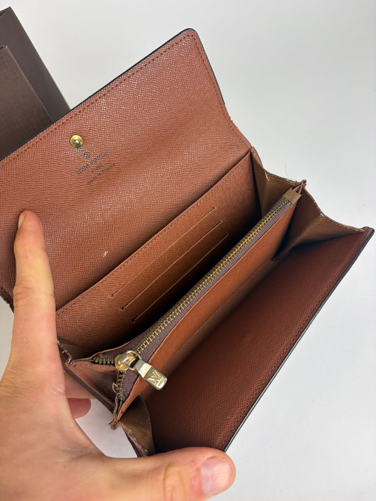 Vintage Louis Vuitton Monogram Canvas Sarah Wallet 2010 Brown