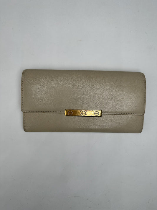 Vintage Cartier Leather Wallet White