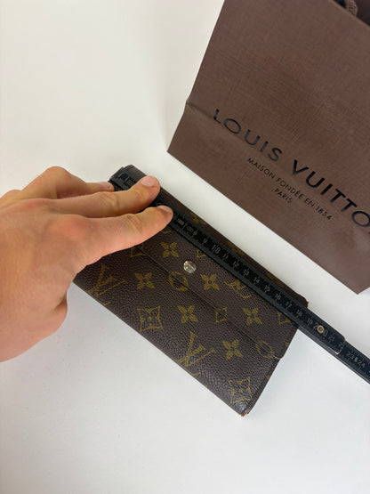 Vintage Louis Vuitton Monogram Canvas Sarah Wallet 2010 Brown